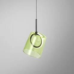 Paul Neuhaus Suspension LED Zula, vert, Ø 15 cm, verre| Suspensions Led|Suspensions