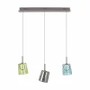 Paul Neuhaus Suspension LED Zula, longueur 87 cm, multicolore, à 3 lampes.| Suspensions Led|Suspensions