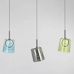 Paul Neuhaus Suspension LED Zula, longueur 87 cm, multicolore, à 3 lampes.| Suspensions Led|Suspensions