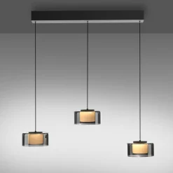 Paul Neuhaus Suspension LED Rika, 71 cm, verre, intensité variable| Suspensions Led|Suspensions