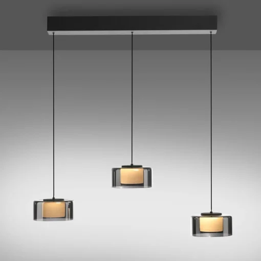 Paul Neuhaus Suspension LED Rika, 71 cm, verre, intensité variable| Suspensions Led|Suspensions