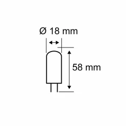 Pauleen ampoule à broche LED, G9, 4,6 W, claire, 2.700 K| Ampoules Led G9|Ampoules Led