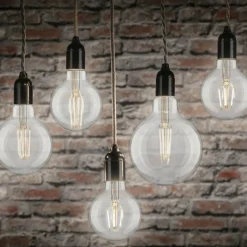Pauleen ampoule LED à filament G80 E27 4,8 W clair 4.000 K| Ampoules Filament|Ampoules Filament