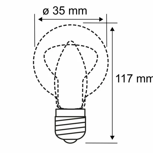 Paulmann ampoule flamme LED E14 5 W dim to warm| Lampes Led À Intensité Variable|Ampoules Led