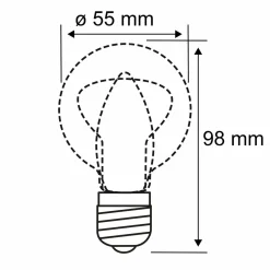 Paulmann ampoule LED à filament E27 4W 2.200 K| Ampoules Filament|Ampoules Filament