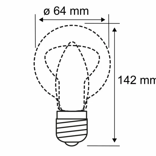 Paulmann Ampoule LED E27 3,5 W Arc 1.800K ST64 or| Ampoules Filament|Ampoules Filament