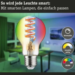 Paulmann ampoule LED ZigBee E27 6,3 W RGBW dim or| Ampoules Connectées Et Intelligentes|Ampoules Connectées Et Intelligentes