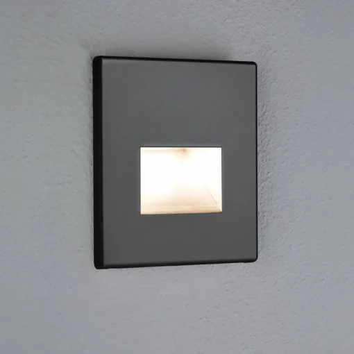 Paulmann applique encastrable LED Edge, noire| Spots Encastrés Led|Luminaires Led D'Intérieur