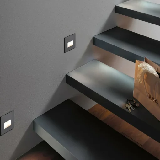 Paulmann applique encastrable LED Edge, noire| Spots Encastrés Led|Luminaires Led D'Intérieur