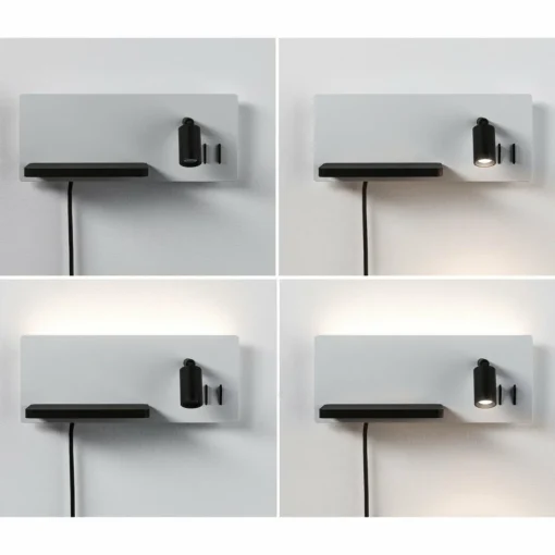 Paulmann Applique murale LED Serra USB C, côté gauche| Appliques Murales Led|Appliques Murales
