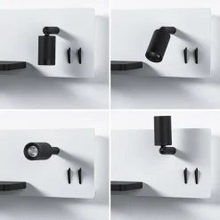 Paulmann Applique murale LED Serra USB C, côté gauche| Appliques Murales Led|Appliques Murales