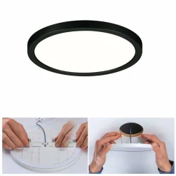 Paulmann Areo panneau 3stepdim noir Ø17,5cm 4000K| Spots Encastrés Led|Luminaires Led D'Intérieur