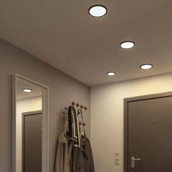 Paulmann Areo panneau 3stepdim noir Ø17,5cm 4000K| Spots Encastrés Led|Luminaires Led D'Intérieur