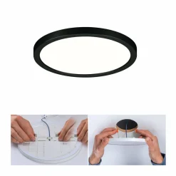 Paulmann Areo panneau 3stepdim noir Ø17,5cm 4000K| Spots Encastrés Led|Luminaires Led D'Intérieur