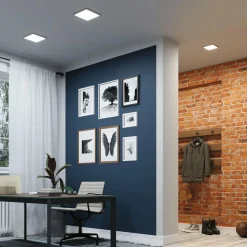 Paulmann Areo ZigBee CCT angles noir 23x23 cm| Spots Encastrés Led|Luminaires Led D'Intérieur