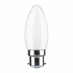 Paulmann bougie LED B22d 4,7 W 2 700 K opale dim| Lampes Led À Intensité Variable|Ampoules Led