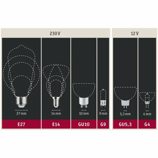 Paulmann bougie LED E14 5 W filament 3-step-dim| Lampes Led À Intensité Variable|Ampoules Led