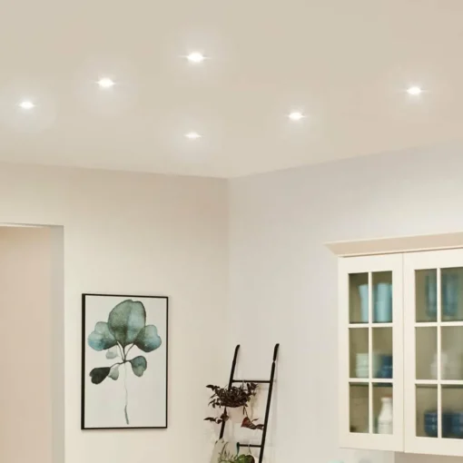 Paulmann Coin Slim spot enc. LED lot de 3 ang. alu| Spots Encastrés Led|Luminaires Led D'Intérieur