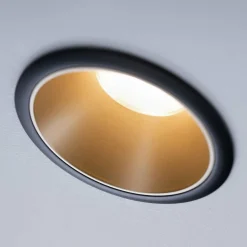 Paulmann Cole spot LED, doré-noir, lot de 3| Spots Encastrés Led|Luminaires Led D'Intérieur