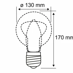 Paulmann E27 globe LED 5 W Miracle Mosaic blanc| Lampes Led À Intensité Variable|Ampoules Led