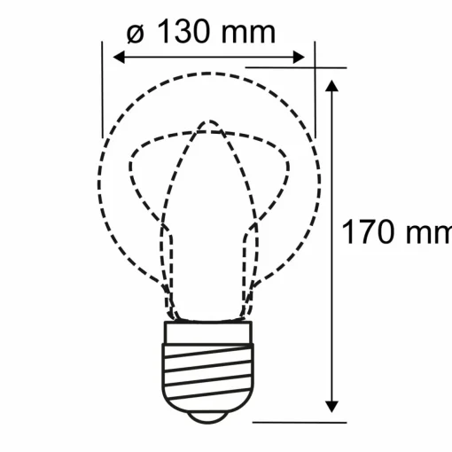 Paulmann E27 globe LED 5 W Miracle Mosaic blanc| Lampes Led À Intensité Variable|Ampoules Led