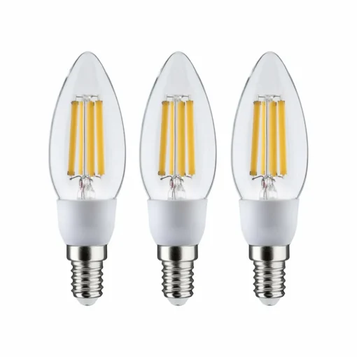 Paulmann Eco-Line bougie LED E14 2,5W 525lm 830 x3| Ampoules Filament|Ampoules Filament