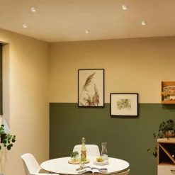 Paulmann Gil LED encastrable blanche mate/dorée| Spots Encastrés Led|Luminaires Led D'Intérieur