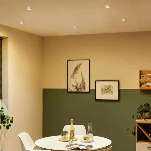 Paulmann Gil LED encastrable blanche mate/dorée| Spots Encastrés Led|Luminaires Led D'Intérieur
