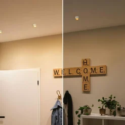 Paulmann Gil LED encastrable blanche mate/dorée| Spots Encastrés Led|Luminaires Led D'Intérieur