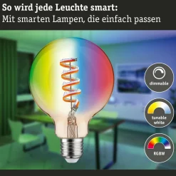 Paulmann globe LED G95 ZigBee E27 6,3 W or RGBW| Ampoules Connectées Et Intelligentes|Ampoules Connectées Et Intelligentes