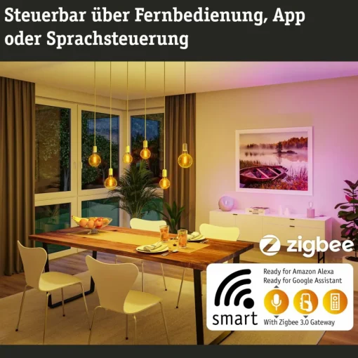 Paulmann globe LED G95 ZigBee E27 6,3 W or RGBW| Ampoules Connectées Et Intelligentes|Ampoules Connectées Et Intelligentes