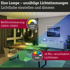 Paulmann globe LED G95 ZigBee E27 6,3 W or RGBW| Ampoules Connectées Et Intelligentes|Ampoules Connectées Et Intelligentes