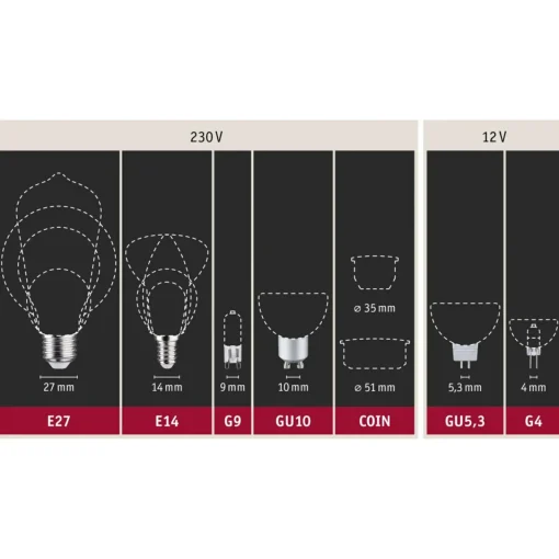 Paulmann GU5,3 4,9W réflecteur 830 noir/blanc| Ampoules Led|Ampoules Led
