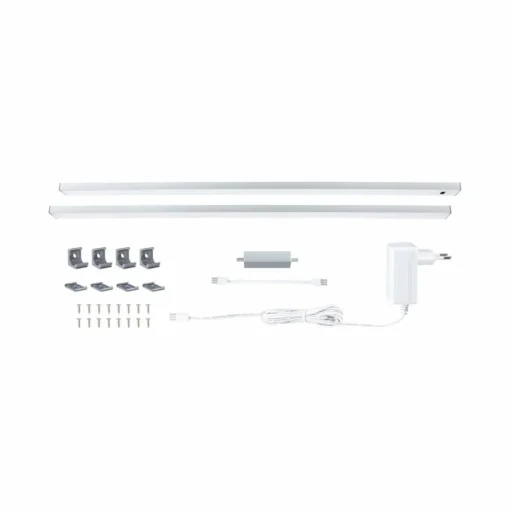 Paulmann lampe sous meuble Inline set de démarrage 2 pièces chrome 55 cm| Luminaires Led D'Intérieur