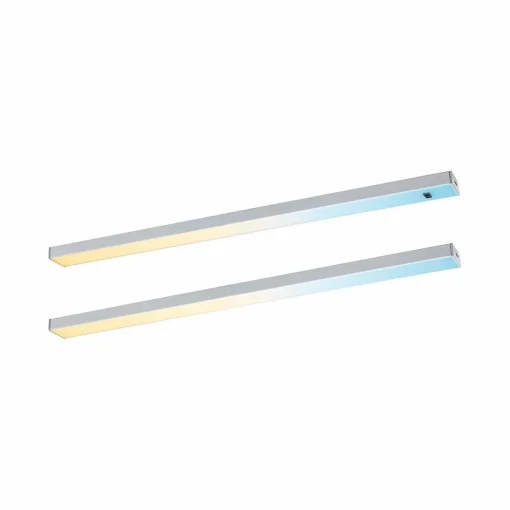 Paulmann lampe sous meuble Inline set de démarrage 2 pièces chrome 35 cm| Luminaires Led D'Intérieur