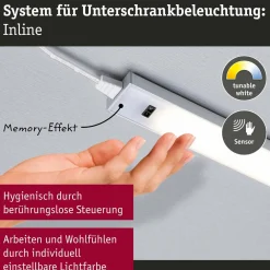Paulmann lampe sous meuble Inline set de démarrage 2 pièces chrome 35 cm| Luminaires Led D'Intérieur