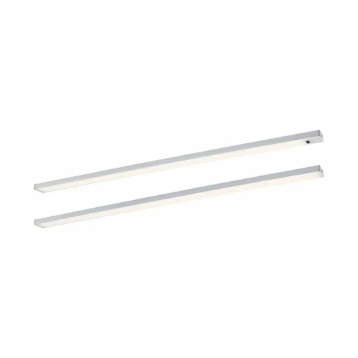 Paulmann lampe sous meuble Inline set de démarrage 2 pièces chrome 55 cm| Luminaires Led D'Intérieur