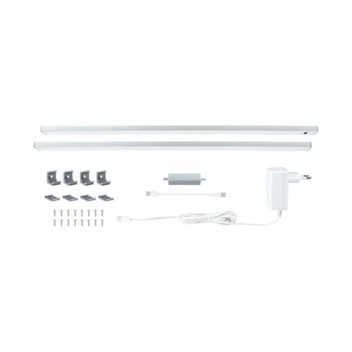 Paulmann lampe sous meuble Inline set de démarrage 2 pièces chrome 55 cm| Luminaires Led D'Intérieur
