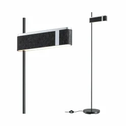 Paulmann Lampe sur pied LED Jagun, anthracite, feutre, 3-step-dim| Lampadaires Led|Lampadaires