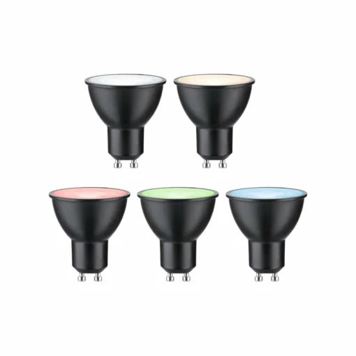 Paulmann LED GU10 4,8 W 350 lm ZigBee RGBW noir| Ampoules Connectées Et Intelligentes|Ampoules Connectées Et Intelligentes