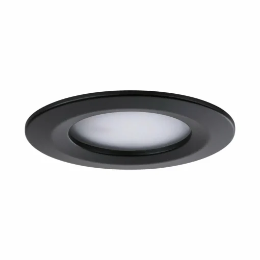 Paulmann Nova Coin 3x rond 3Stepdim fixe noir| Spots Encastrés Led|Luminaires Led D'Intérieur