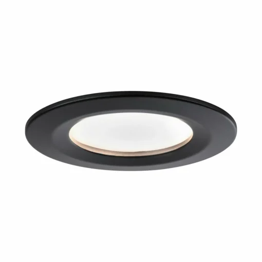 Paulmann Nova Coin 3x rond 3Stepdim fixe noir| Spots Encastrés Led|Luminaires Led D'Intérieur