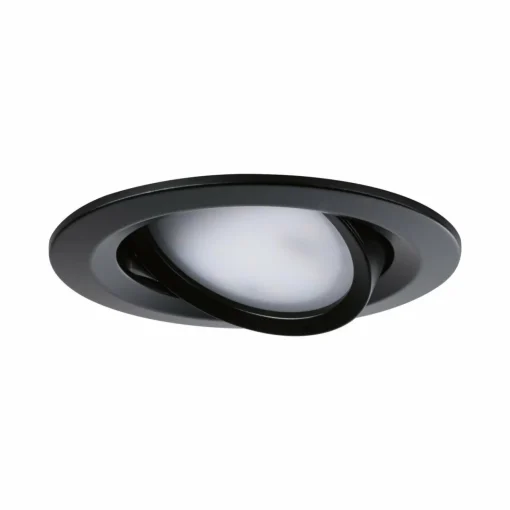 Paulmann Nova Coin 3x rond dim/inclinable noir| Spots Encastrés Led|Luminaires Led D'Intérieur