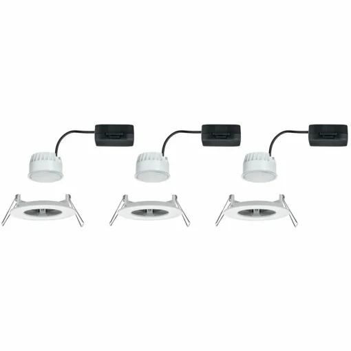 Paulmann Nova lampe encastrée LED par 3 fixe blanc| Spots Encastrés Led|Luminaires Led D'Intérieur