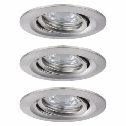 Paulmann Nova mini 3 spots encastrés pivotants fer| Spots Encastrés Led|Luminaires Led D'Intérieur