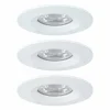 Paulmann Nova mini 3 spots encastrés IP44 blanc| Spots Encastrés Led|Luminaires Led D'Intérieur