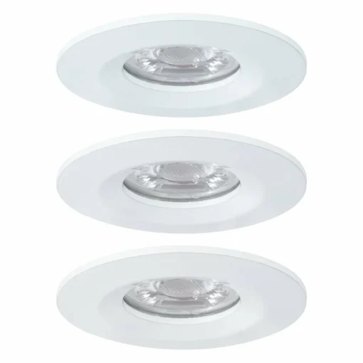 Paulmann Nova mini 3 spots encastrés IP44 blanc| Spots Encastrés Led|Luminaires Led D'Intérieur