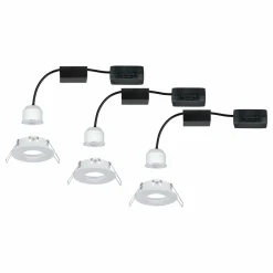 Paulmann Nova mini 3 spots encastrés IP44 blanc| Spots Encastrés Led|Luminaires Led D'Intérieur