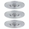 Paulmann Nova mini 3 spots encastrés IP44 alu| Spots Encastrés Led|Luminaires Led D'Intérieur