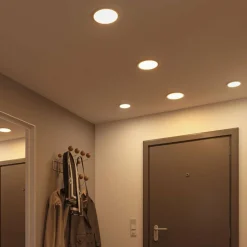 Paulmann panneau LED Areo 4000K rond chromé 11,8cm| Spots Encastrés Led|Luminaires Led D'Intérieur